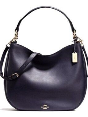 Coach Nomad Glovetanned Hobo bag, Large Navy, Leather *NWOT*